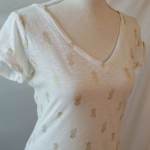 The Limited Sheer Pineapple Tee Sz XS